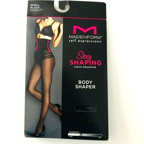 Maidenform Accessories - Maidenform Sexy Shaping Curve Enhancer Stockings, Black, Small